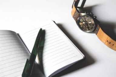 blank business checklist close up