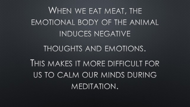 Eating meat - emotional body